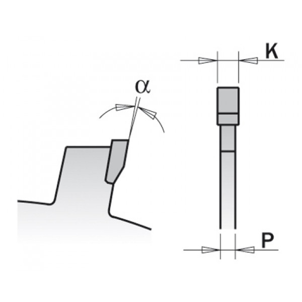 Картинка - Пила пазовая CMT 240.060.06M D = 150 F = 30 Z = 12 K = 6,0 / 3,0
