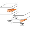 Картинка 1 - Фреза для пазирования с подшипником D=31,75 I=6,35 H=9,5 R=3,2 L=47,6 S=6,35 (822.024.11B)