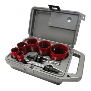 Комплект биметаллических коронок 1249 (М22, М29, M35, М44, М51, М64; оправки R5, R2S)