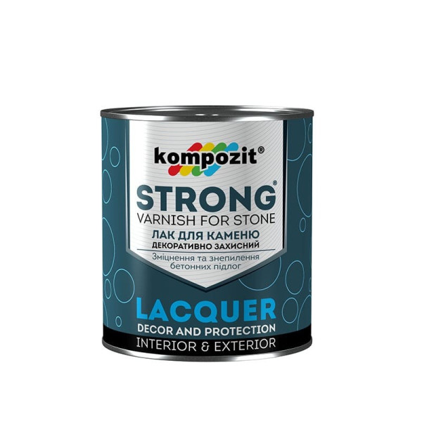 Фото - Грунтовка / лак для каменю Kompozit STRONG, 0.9 л