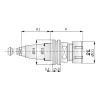 Фото 1 - Патрон ISO30 EOC25 DX H = 70 DIN 69871 SX