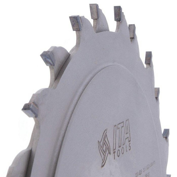 Картинка - Подрезная пила ITA TOOLS DSC.120020024.004 D = 120 F = 20 Z = 12 + 12 K = 2,8-3,6 P = 2,2 H = 4 DSC