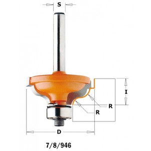 Фрезы профильные с подшипником HM R=4,8-3,6 D=34,2 I=13 S=12,7 (846.825.11)