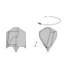 Картинка 1 - Сверло с зенкером NP HW D = 10 I = 13 L = 70 S = 10 RH (377.103.11)