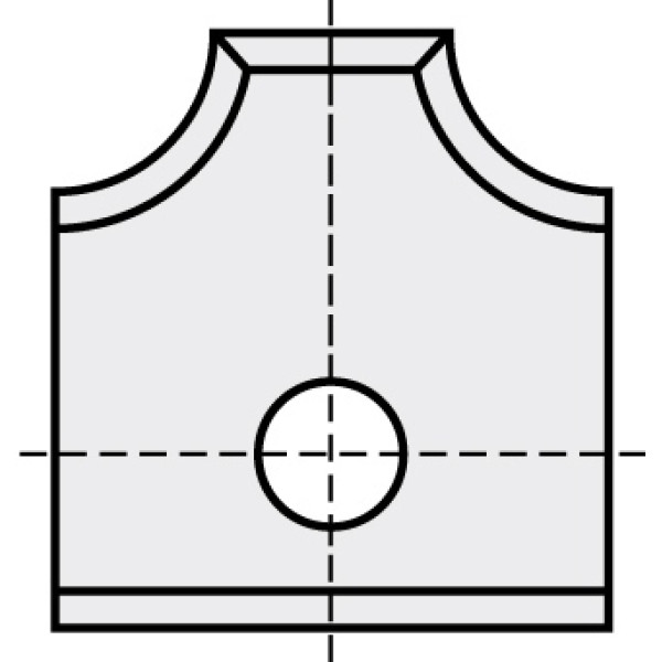 Фото - Ніж HM 16x17,5x2,0mm HC05 d = 4,4 R = 2,0 (116202)