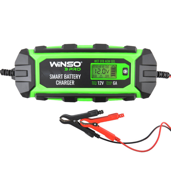 Картинка - Зарядное устройство АКБ Winso Pro 12V, 6A LCD