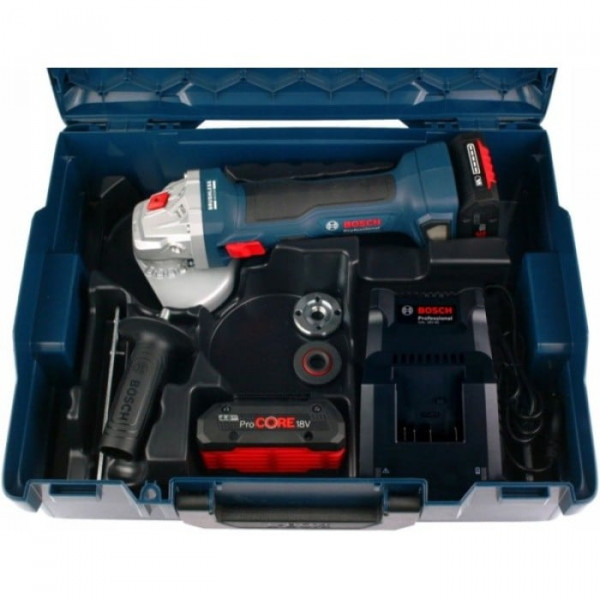 Картинка - Аккумуляторная угловая шлифмашина Bosch GWS 180-LI Professional 4 А/час (06019H9025)