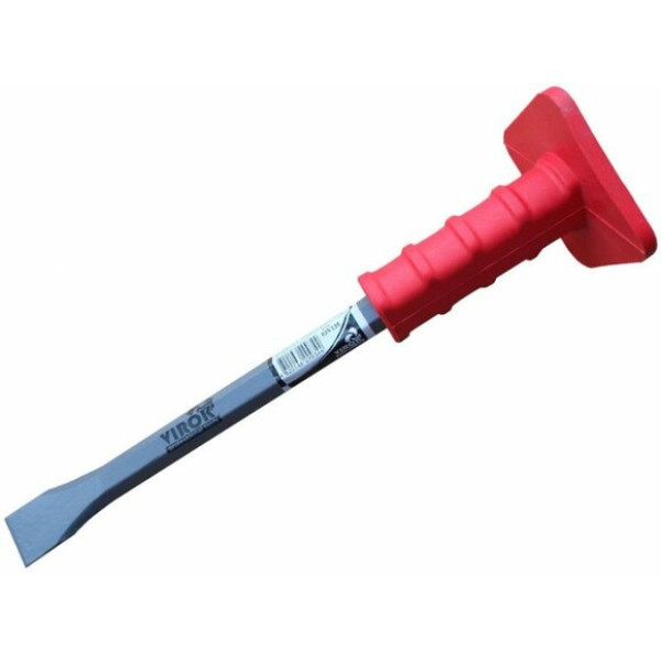 Картинка - Зубило каменщика VIROK с резиновой ручкой 250 мм