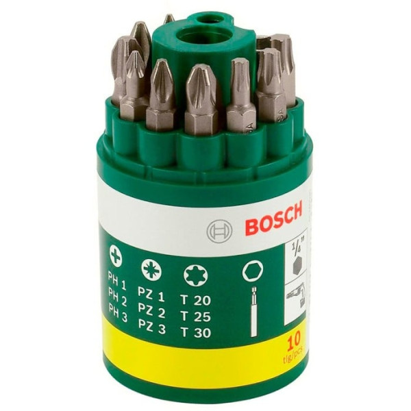 Фото - Набір біт Bosch 9 шт + універсальний тримач