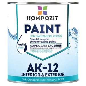 Фарба акрилова Kompozit АК-12 блакитна 2.8 кг