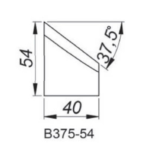 Резец для внешней фаски 37.5° Promotech NOZ-000015
