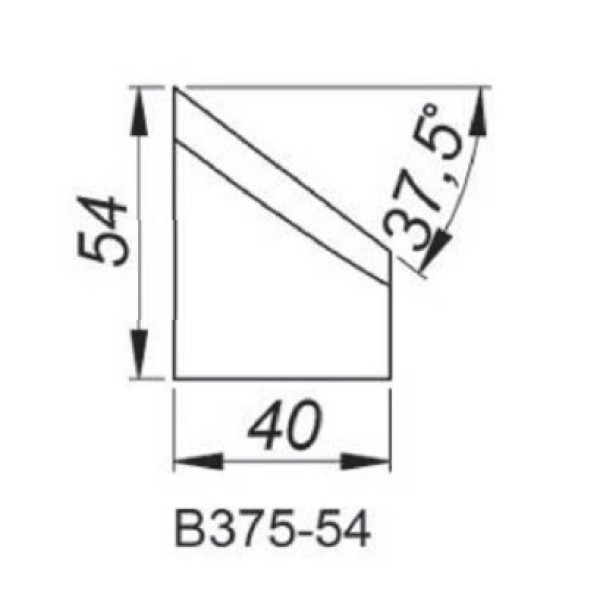 Картинка - Резец для внешней фаски 37.5° Promotech NOZ-000015