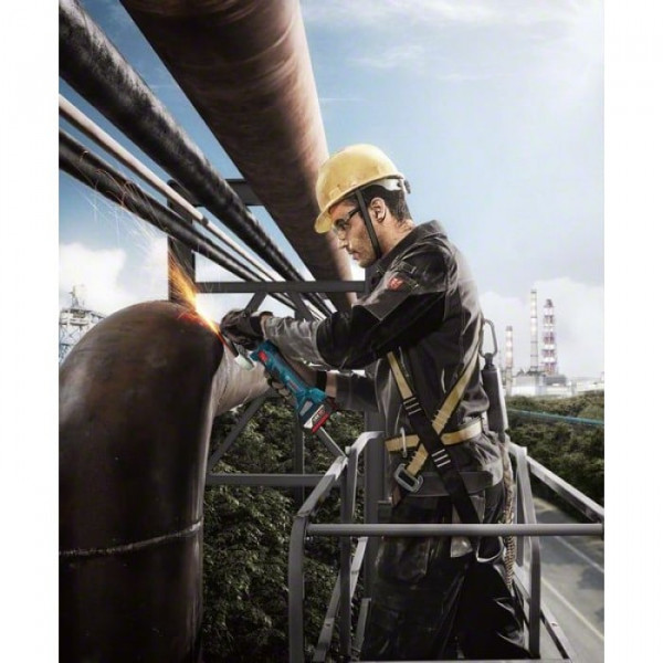 Картинка - Аккумуляторная угловая шлифмашина Bosch GWS 180-LI Professional 4 А/час (06019H9025)