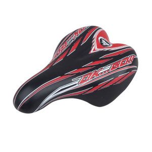 Седло велосипедное Selle Monte Grappa Junior OK-GO, черно-красное