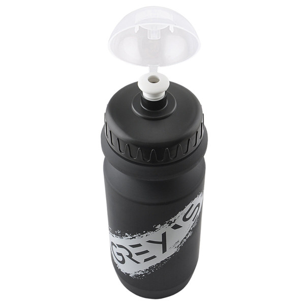 Картинка - Велосипедная фляга Grey's 600мл черная с защитным колпачком GR15660