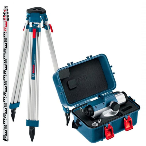 Фото - Оптичний нівелір Bosch Professional GOL 20 D + штатив BT 160 + лінійка GR 500