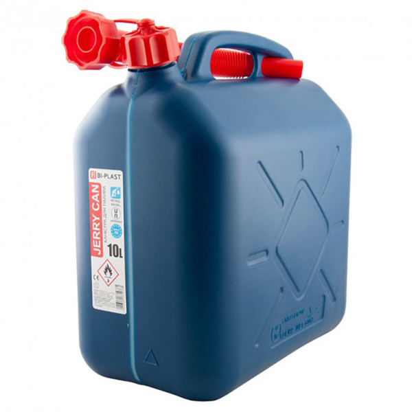 Фото - Каністра Bi-Plast пластикова HDPE для палива 10л з лійкою