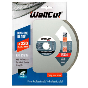 Диск алмазний WellCut 230 x 22,23 мм, Плитка