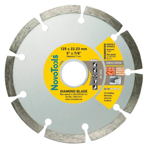 Диск алмазний NovoTools Basic 125 x 22,23 мм, Сегмент