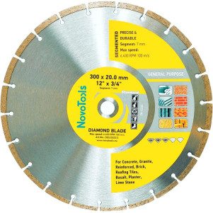 Диск алмазний NovoTools Standard 300 x 20 мм, Сегмент