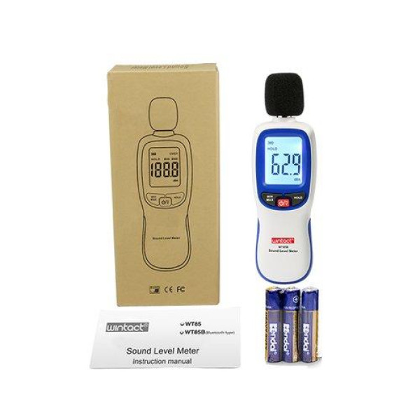 Картинка - Измеритель уровня шума (шумомер) Wintact Bluetooth WT85B