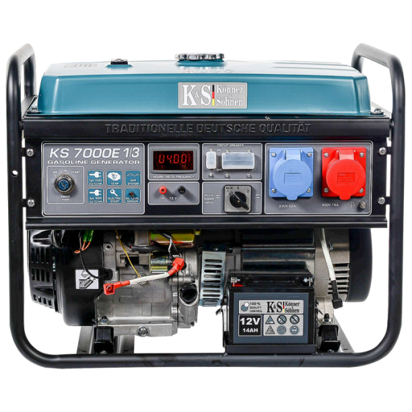 Картинка - Трехфазный бензиновый генератор Konner & Sohnen KS 7000E-1/3 (5 кВт, 3ф~)