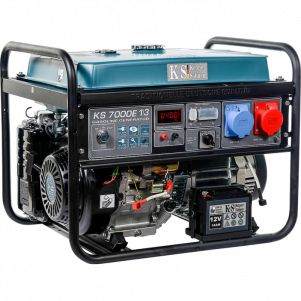 Трифазний бензиновий генератор Konner & Sohnen KS 7000E-1/3 (5 кВт, 3ф~)