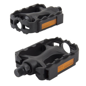 Велосипедные педали Grey's с рефлектором из полипропилена, черные, 1 пара GR14180