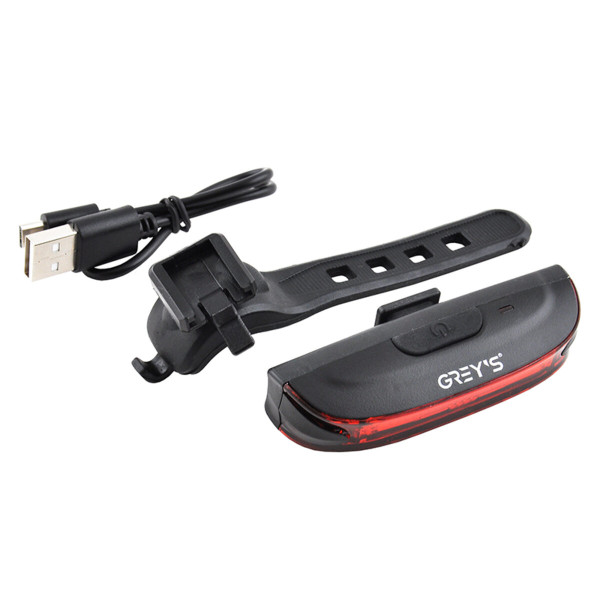 Картинка - Фонарик на велосипед задний Grey's 20xLEDs 130lm 500mAh microUSB