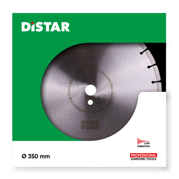 Картинка - Диск алмазный отрезной Distar 1A1RSS/C3-W 350x3,2/2,2x25,4-11,5-25-ARP 40x3,2x8+2 R165 Green Concrete