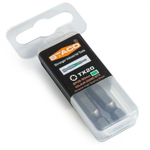 Бита 1/4 "TX20x50мм 2шт. Зелени (21821.STACO)