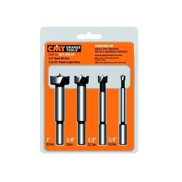 Картинка - Набор чашечных сверл SP RH 4шт. D = 1/4 "- 1/2" - 3/4 "- 1" (537.000.04)
