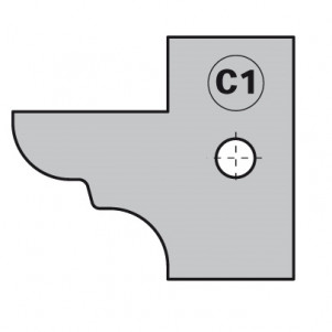 Пара ножей тип C1 (25x29,8x2) для 694.015 (695.015.C1)