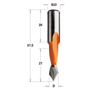 Свердло HW PD = 10 I = 27 L = 57,5 ​​S = 10x26 LH (313.100.12)