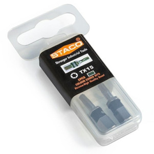 Бита 1/4 "дюйма TX15x25мм 2шт. Черные (20821.STACO)