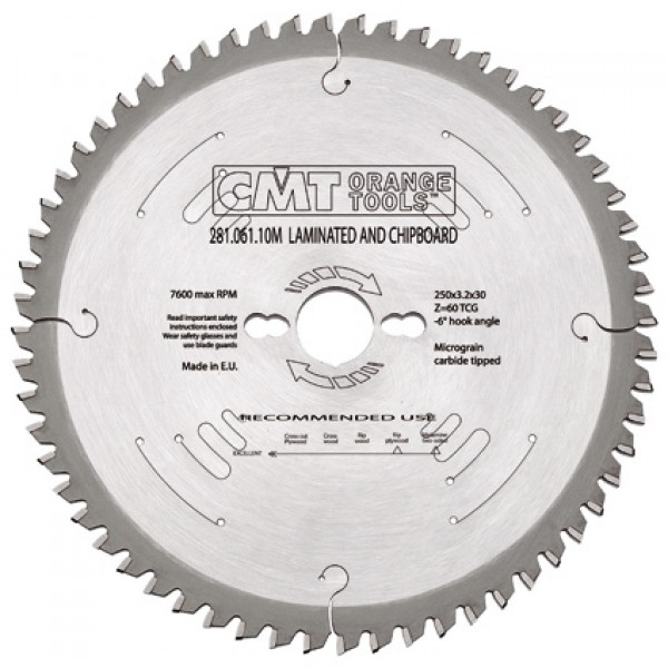 Картинка - Пила CMT 281.064.09M HM D = 220 F = 30 Z = 64 K = 3,2 / 2,2