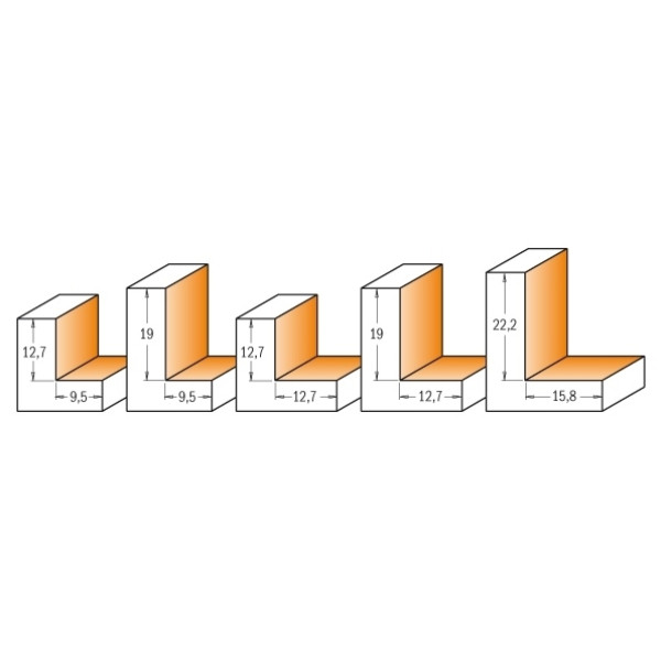 Картинка - Фреза для выборки четверти HM H=12,7 D=34,9 I=12,7 S=8 (935.350.11)