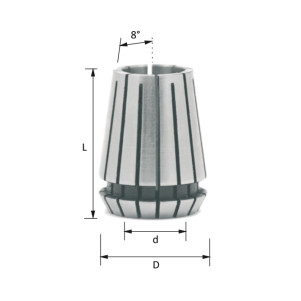 Цанга затискна ER32 D = 6,35 mm DIN 6499