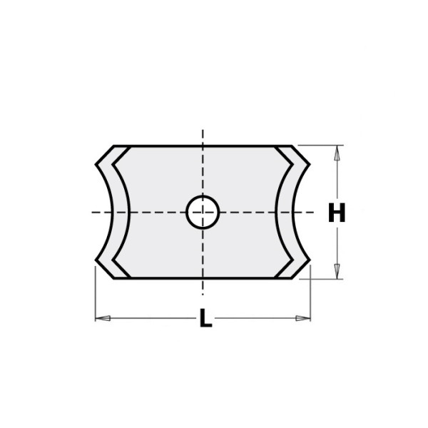 Фото - Ніж HM 20,0x12,0x2,0mm HC05 d = 4,0 R = 1,0 <6 (220211)