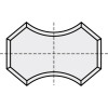 Фото 1 - Ніж HM 12,7x12,7x3,2mm HC05 R = 3,0 (127323)