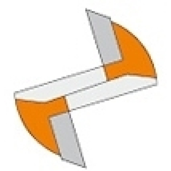 Картинка - Фреза прямая (короткая серия) HM D = 15 I = 20 L = 57,2 S = 6 (711.150.11)