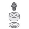 Картинка 1 - Подшипник D = 80 F = 40 T = 18 (791.054.00)