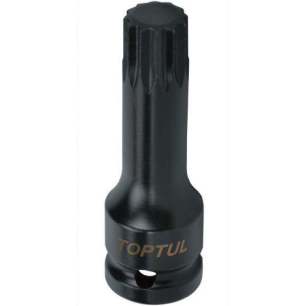 Фото - Головка торцева ударна TOPTUL SPLINE М14 L77 мм 1/2" KADB1614L