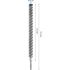 Картинка 2 - Бур Bosch EXPERT SDS Plus-7X д/арм.бетона 30x400x450 мм