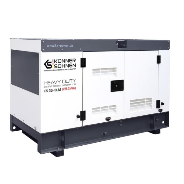 Картинка - Дизельная трехфазная электростанция Konner&Sohnen KS 25-3LM (25.3 кВА, ~3ф, 400 В)
