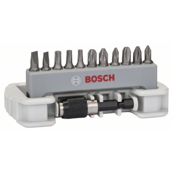 Картинка - Набор бит Bosch Extra-Hart Compact 25 мм 11 шт + битодержатель (2608522130)