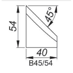 Резец для внешней фаски 45° Promotech NOZ-000021