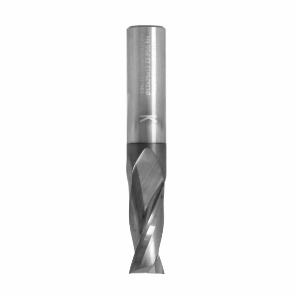 Фото - Фреза ITA TOOLS VHM Z2 D=12 I=25 L=70 S=12 RH позитив, mirror finish, алюміній та пластик покриття HR SQ01.12.025.070.12HR