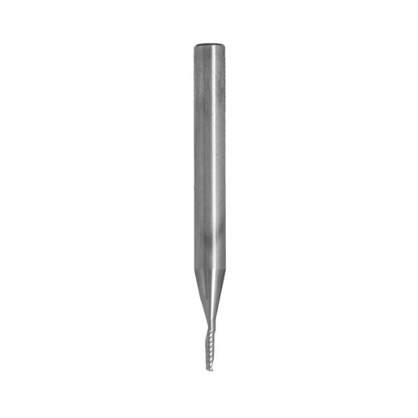 Картинка - Фреза ITA TOOLS VHM Z1 D=2 I=7 L=60 S=6 RH позитив для plexi полированная спираль полированная ST36.02.007.060.06R