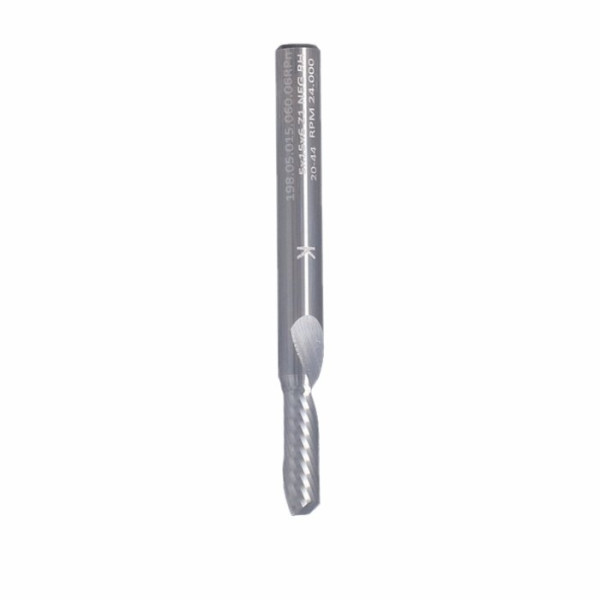 Картинка - Фреза ITA TOOLS VHM Z1 D=5 I=15 L=60 S=6 RH негатив, plexiglas ST51.05.015.060.06R